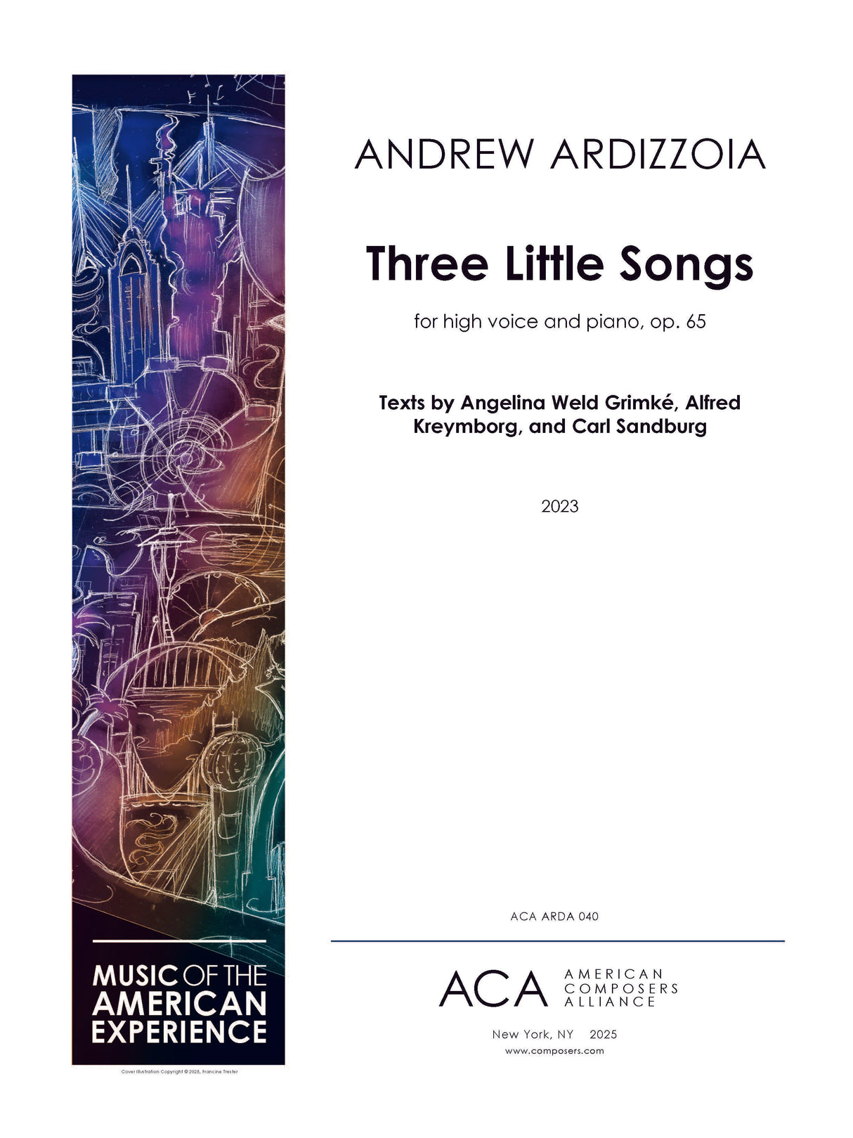 Ardizzoia: Three Little Songs, Op. 65