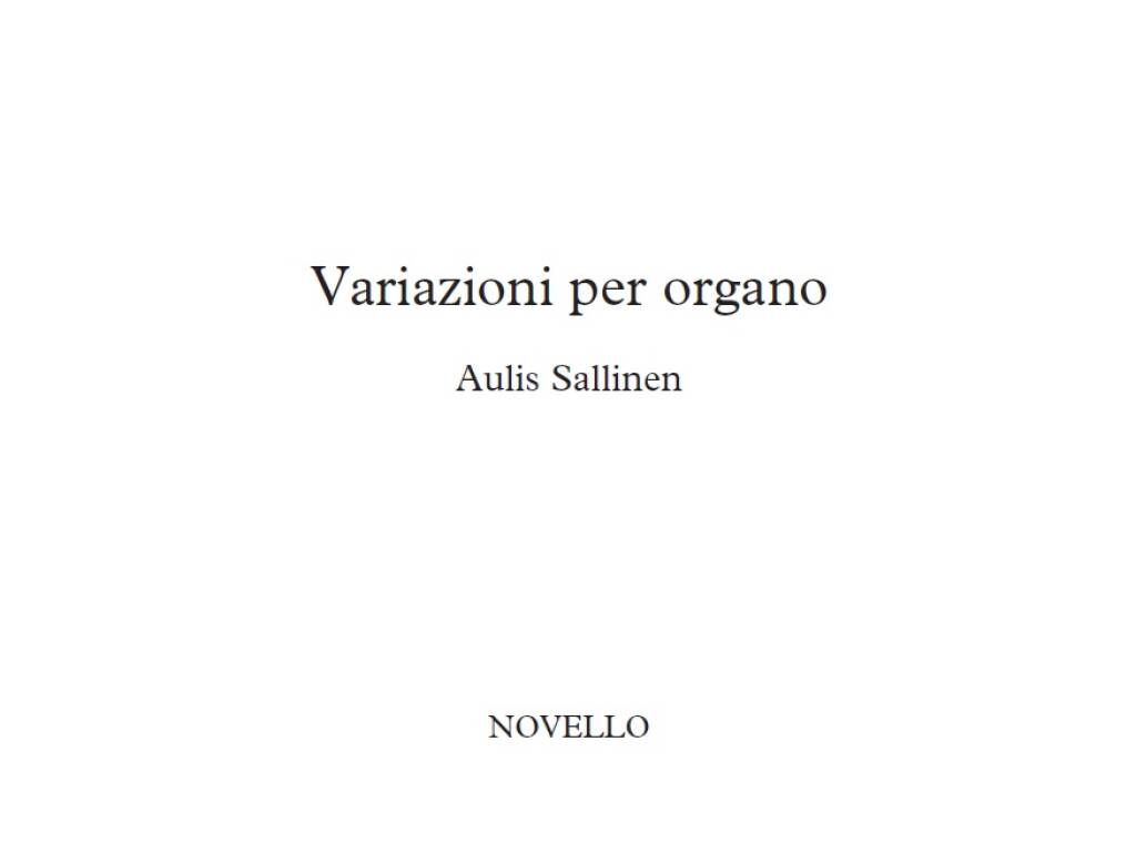 Sallinen: Variazioni per Organo, Op. 104