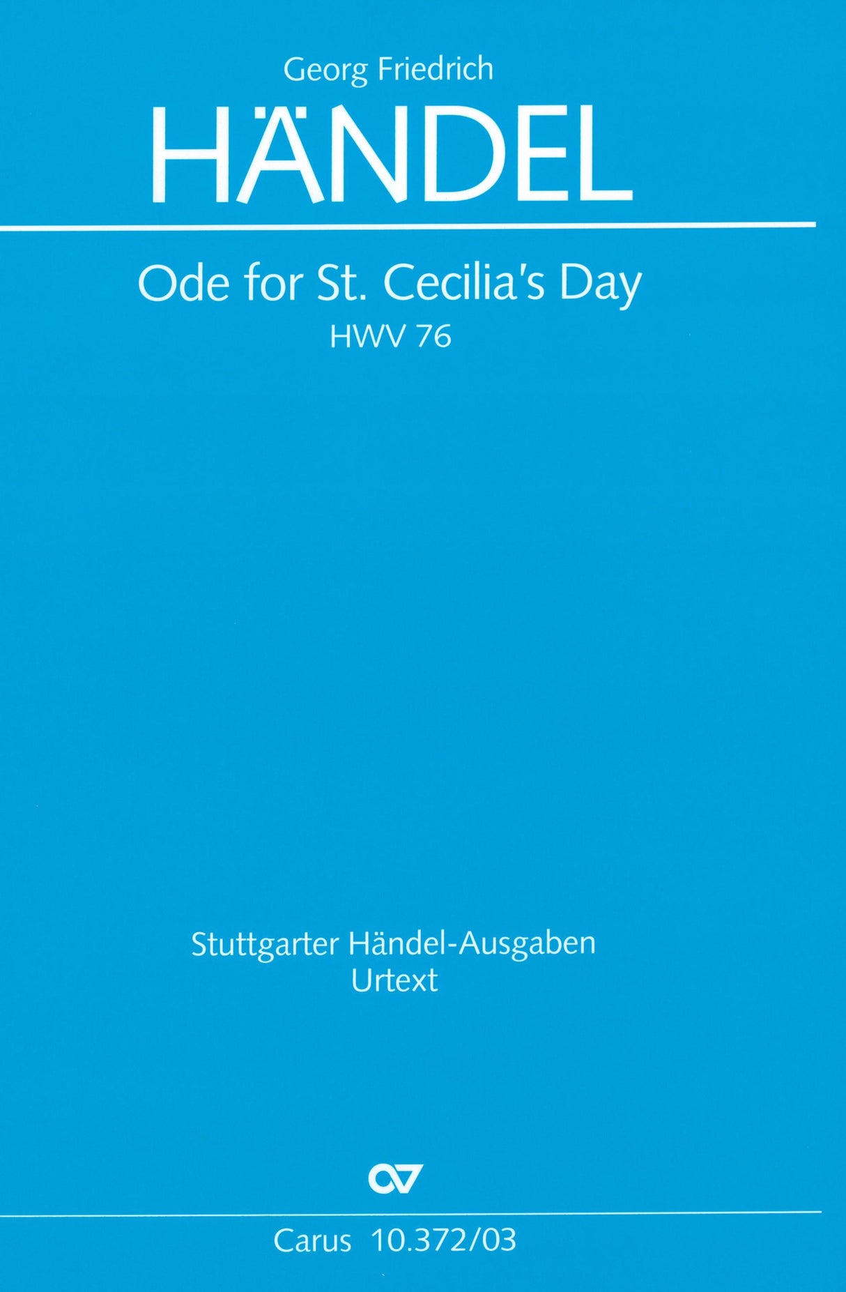 Handel: Ode for St. Cecilia's Day, HWV 76
