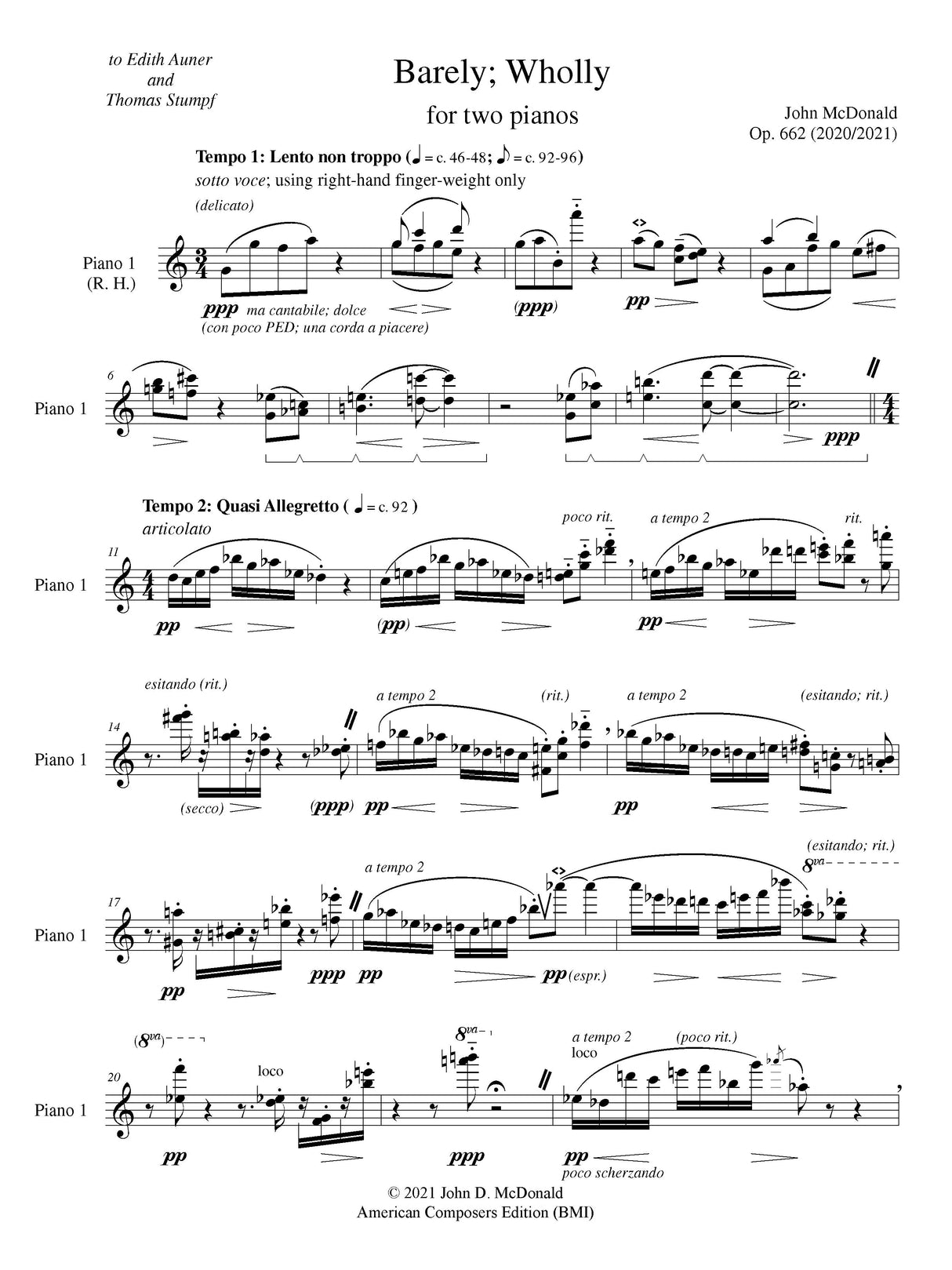 McDonald: Barely; Wholly