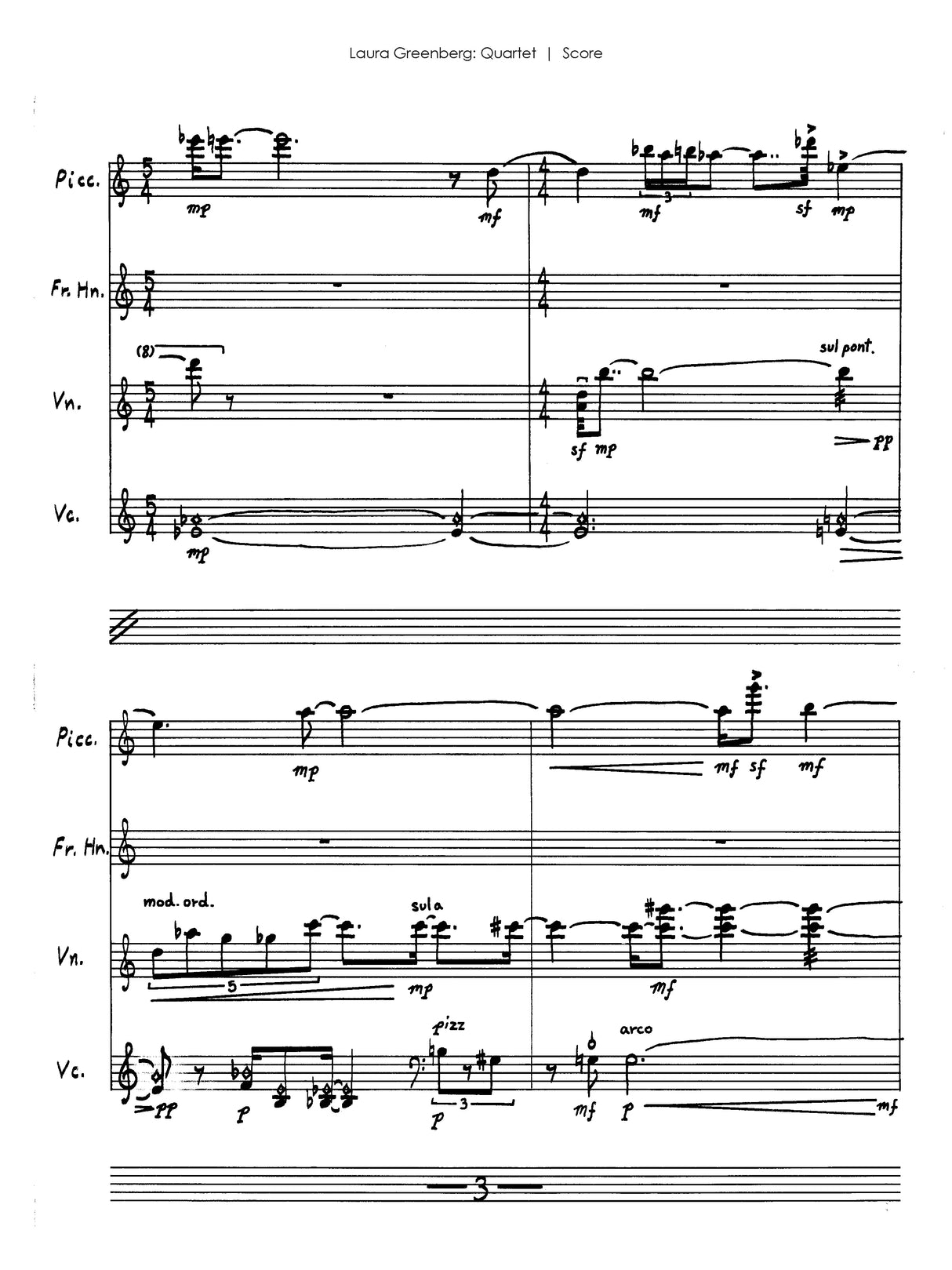 Greenberg: Quartet