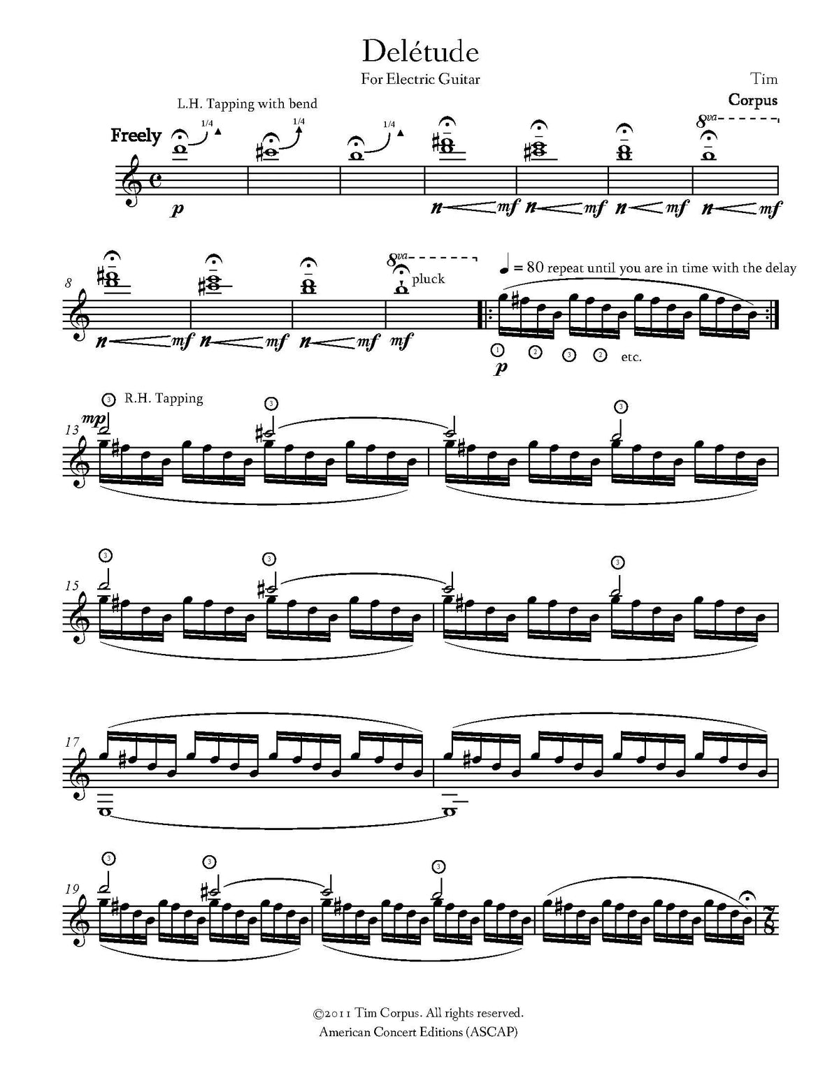 Corpus: Delétude