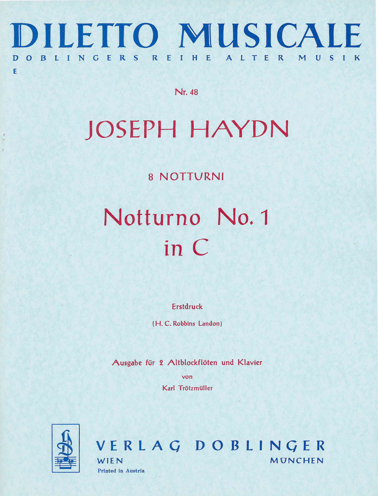 Haydn: Notturno No. 1 in C Major, Hob. II:25
