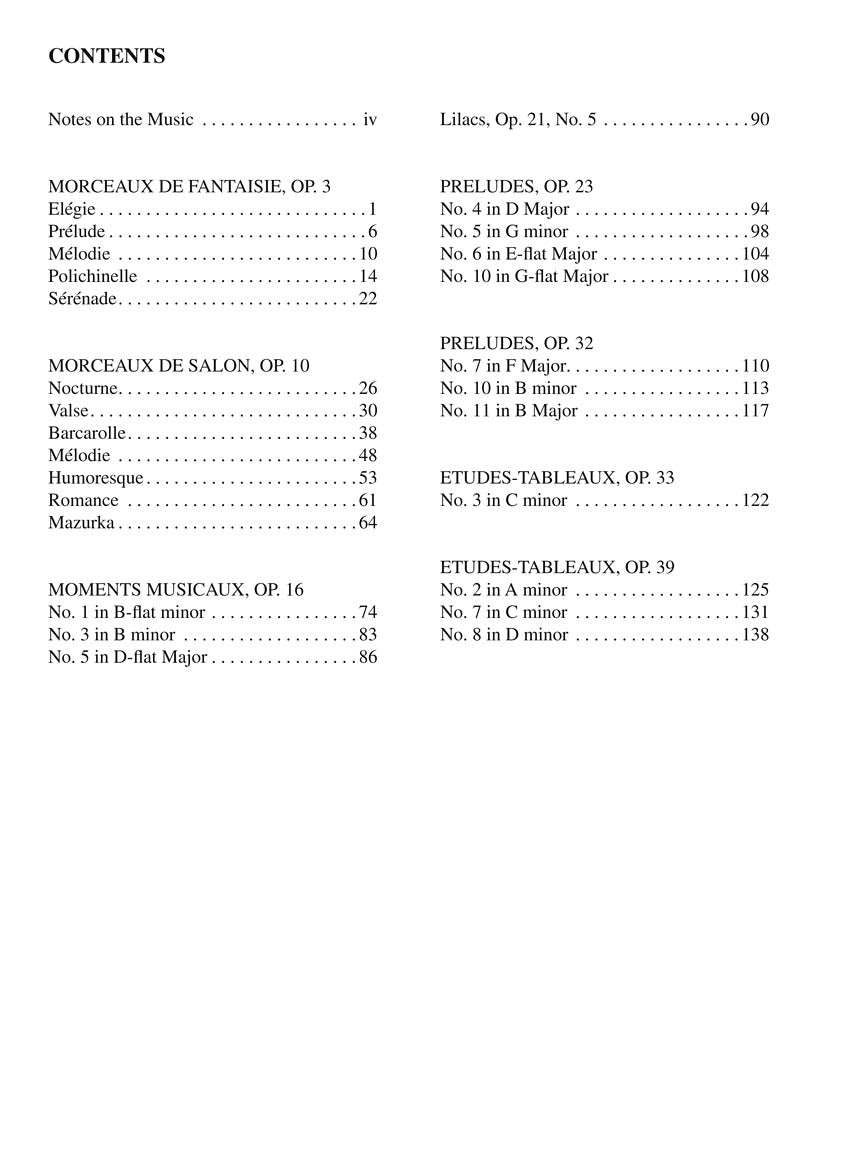 Rachmaninoff: Piano Anthology