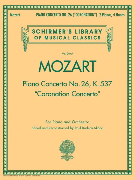 Mozart: Piano Concerto No. 26 in D Major, K. 537