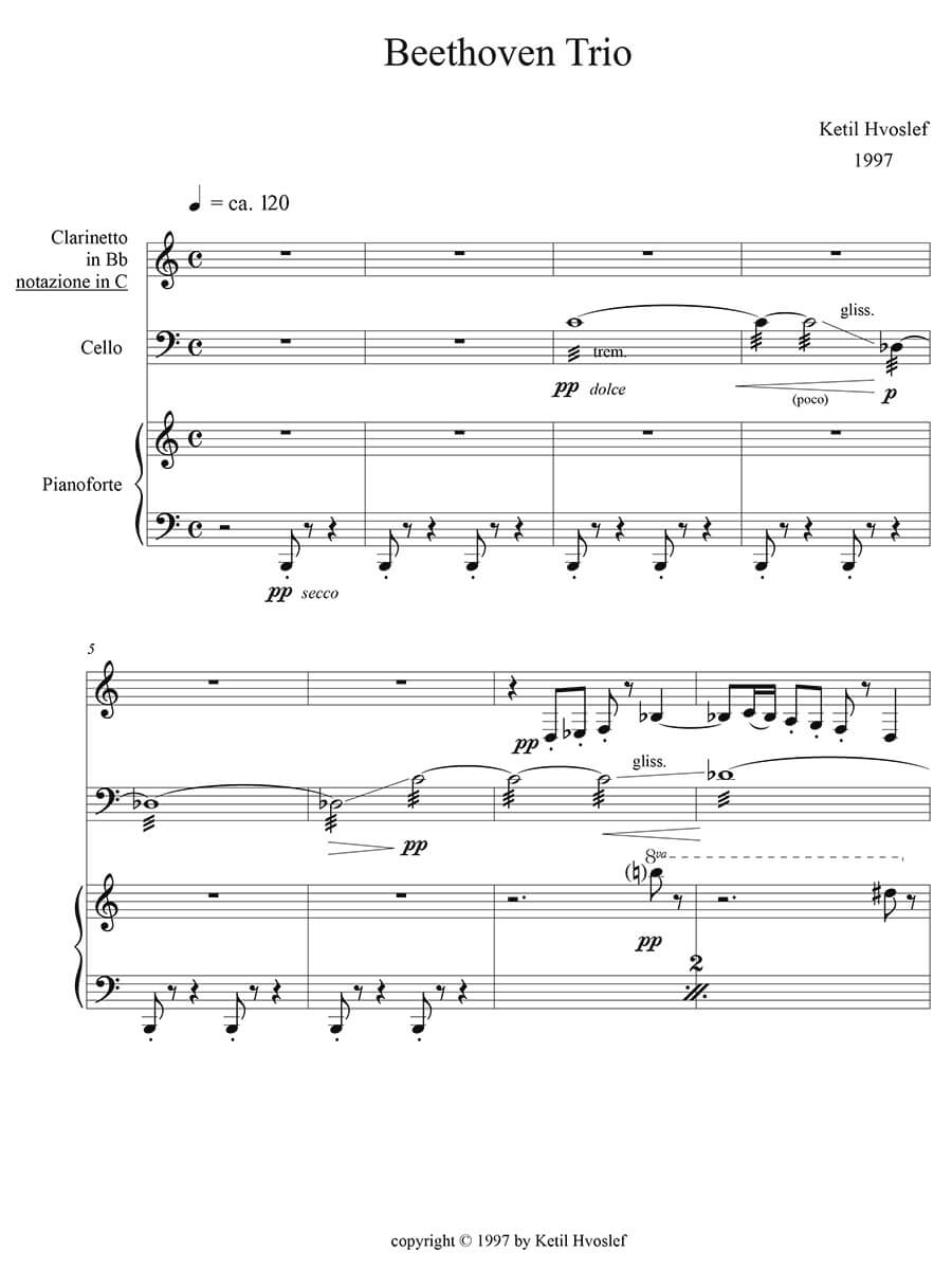 Hvoslef: Beethoven Trio