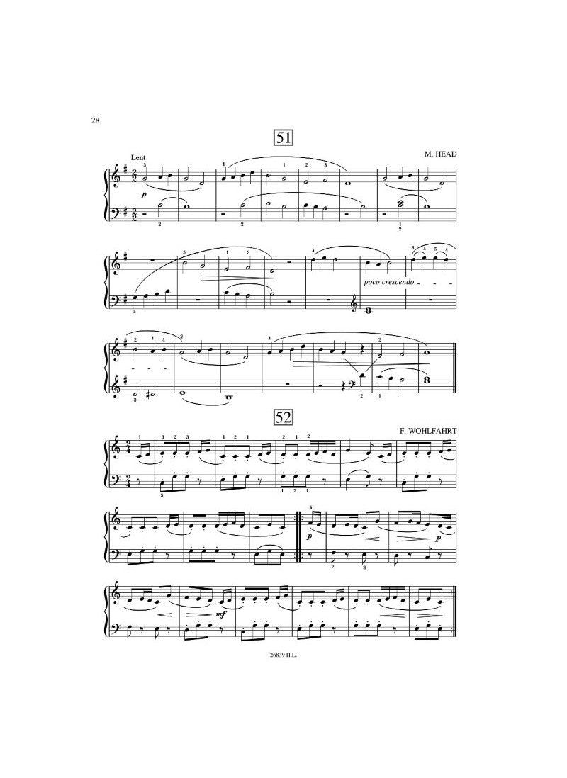 Les études pianissimo