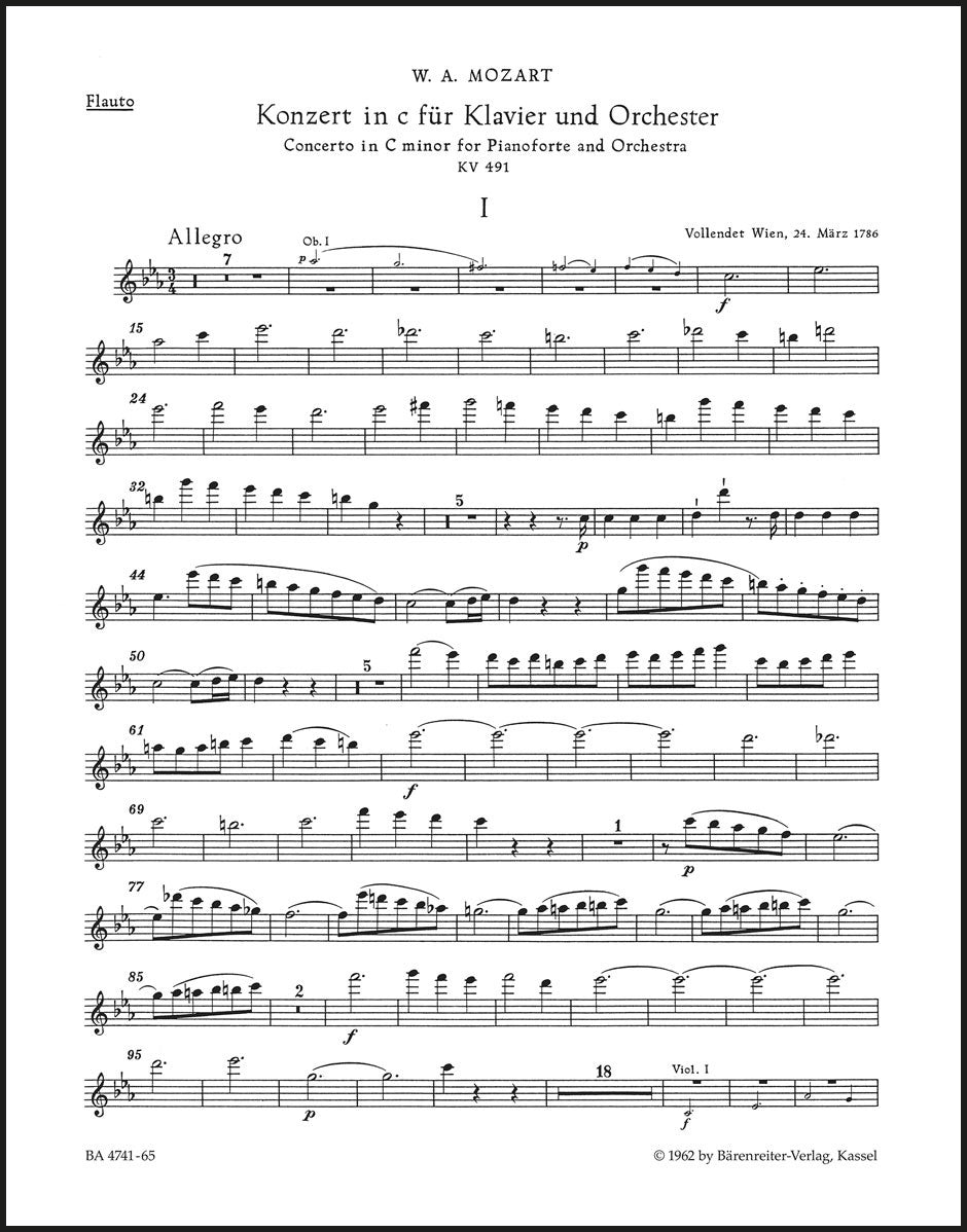 Mozart: Piano Concerto No. 24 in C Minor, K. 491