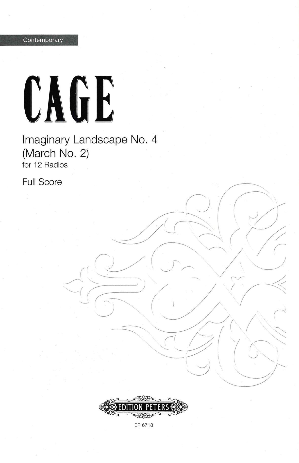 Cage: Imaginary Landscape No. 4