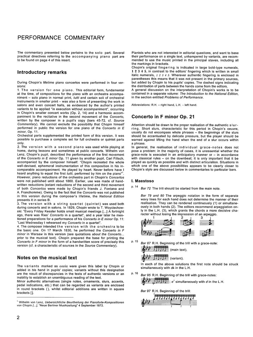 Chopin: Piano Concerto No. 2 in F Minor, Op. 21