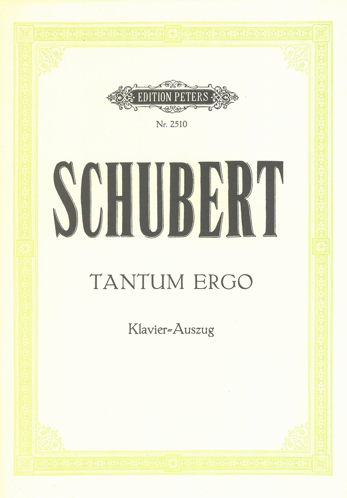 Schubert: Tantum ergo in E-flat Major, D 962
