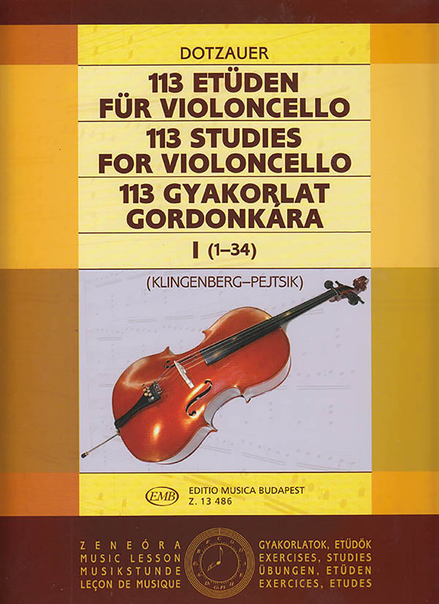 Dotzauer: 113 Cello Exercises - Volume 1 (Nos. 1-34)