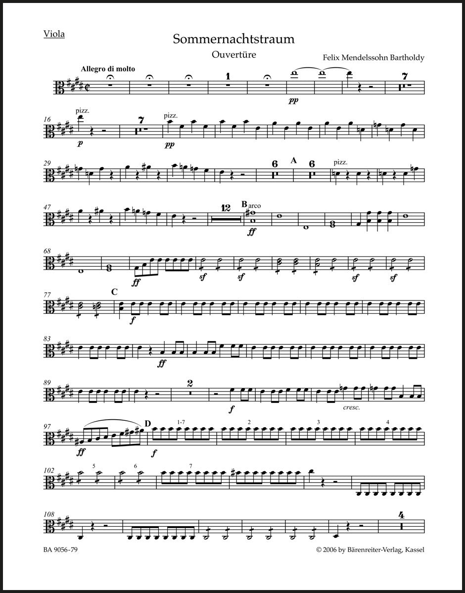 Mendelssohn: A Midsummer Night's Dream Overture, MWV P 3, Op. 21