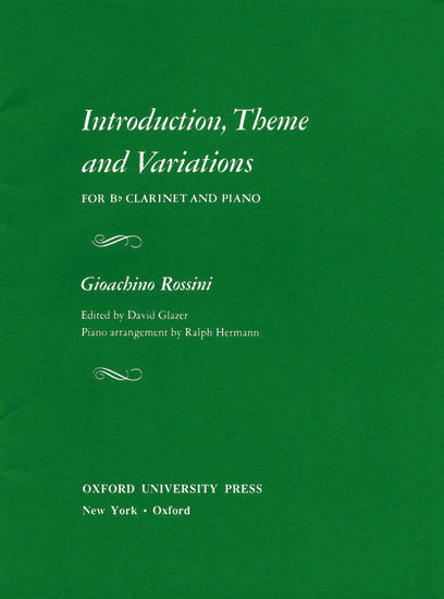 Rossini: Introduction & Theme with Variations