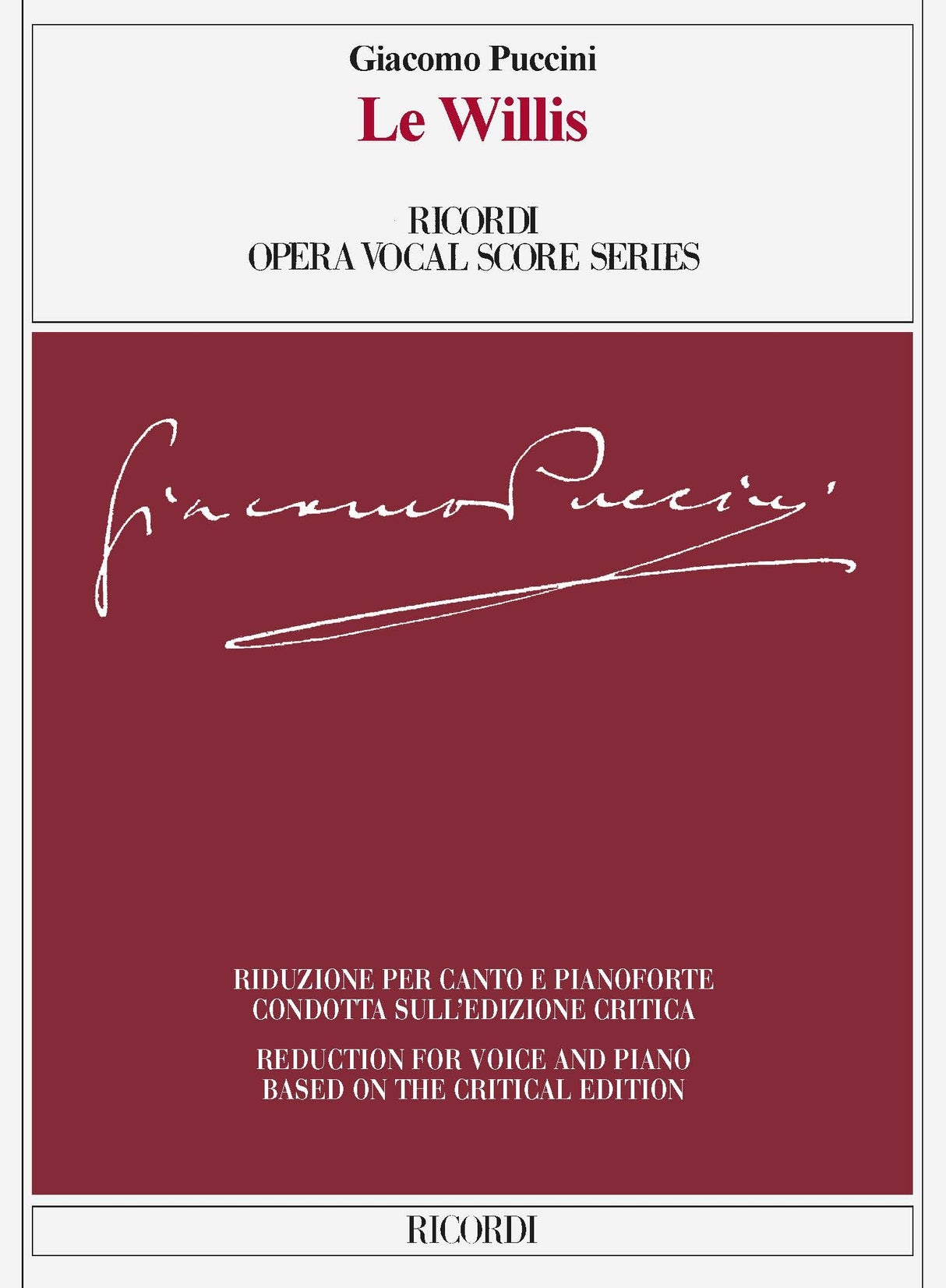 Puccini: Le Villi