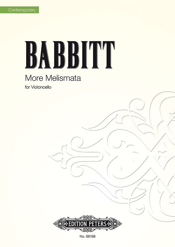 Babbitt: More Melismata