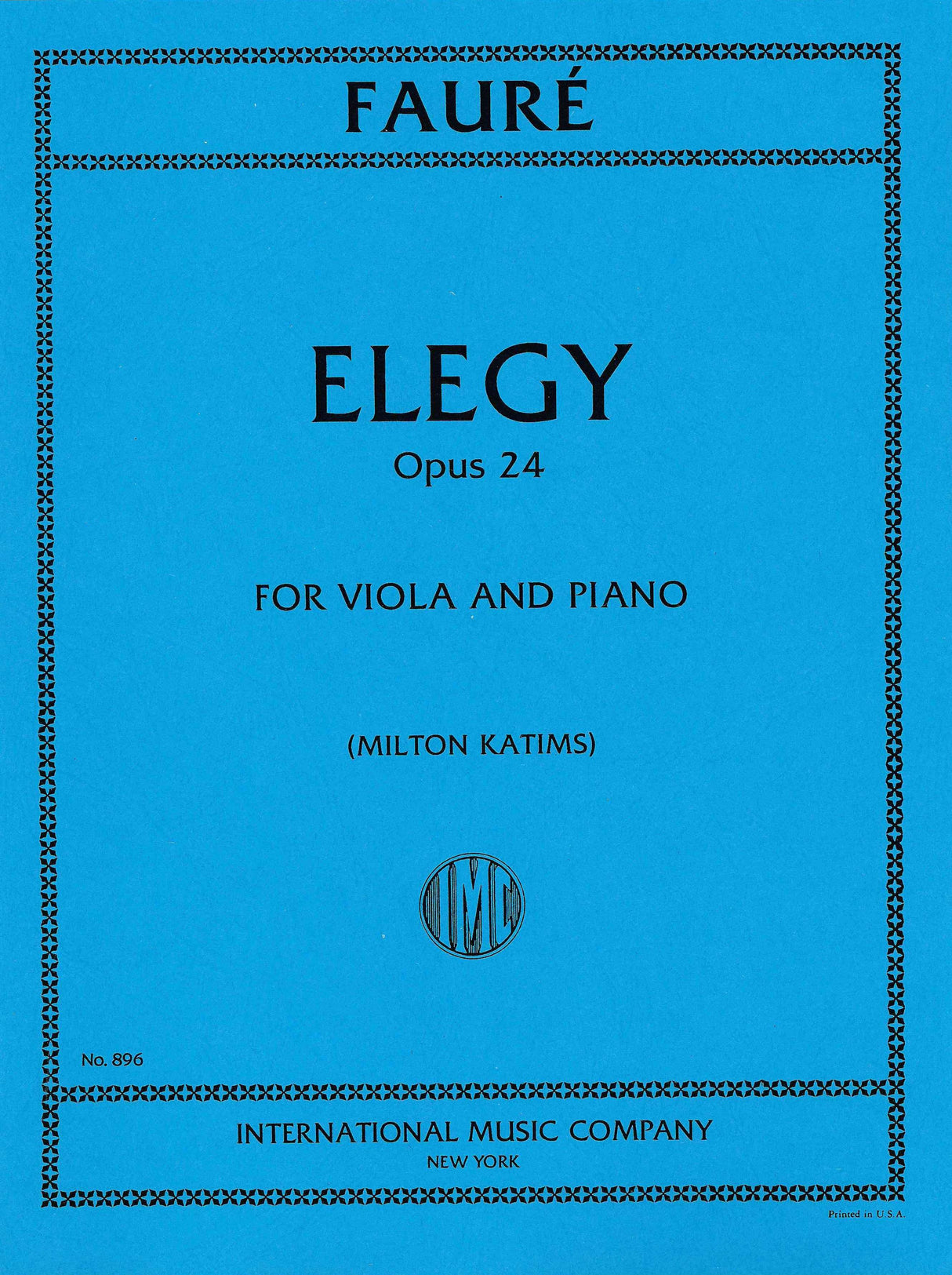 Fauré: Elegy, Op. 24 (arr. for violin & piano)