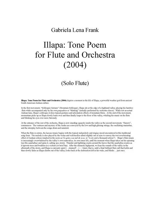 Frank: Illapa - Tone Poem