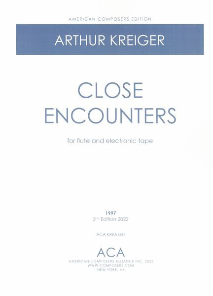 Kreiger: Close Encounters