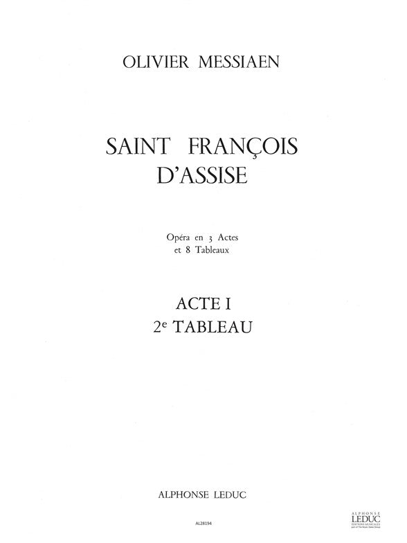 Messiaen: Saint Francois d'Assise