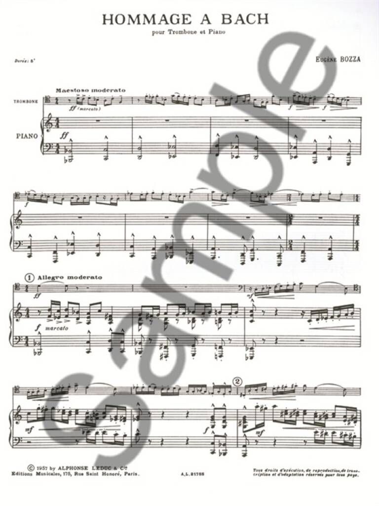 Bozza: Hommage to Bach