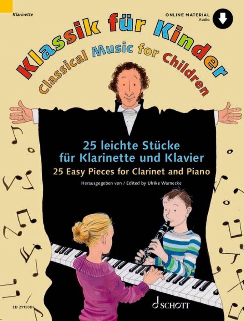 Classical Music for Children: 25 Easy Pieces for Clarinet and Piano