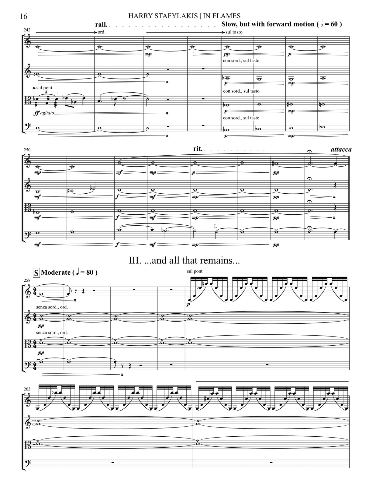 Stafylakis: String Quartet No. 2 ("In Flames")