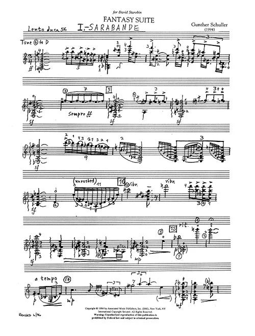 Schuller: Fantasy Suite