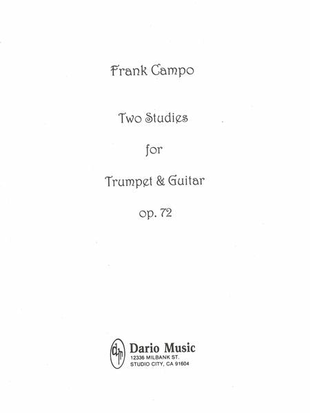 Campo: 2 Studies for Trumpet & Guitar, Op. 72