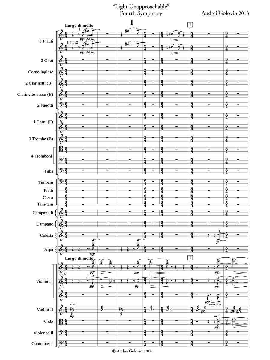 Golovin: Symphony No. 4 "Light Unapproachable"