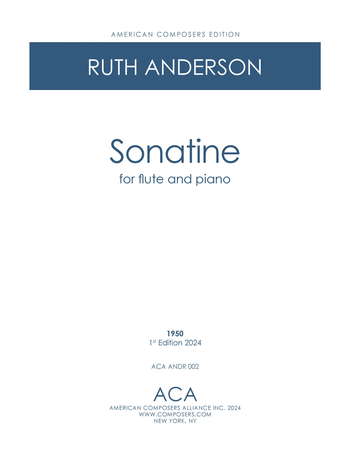 R. Anderson: Sonatine