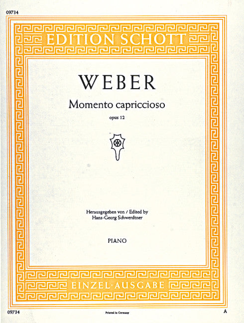 Weber: Momento capriccioso, J. 56, Op. 12