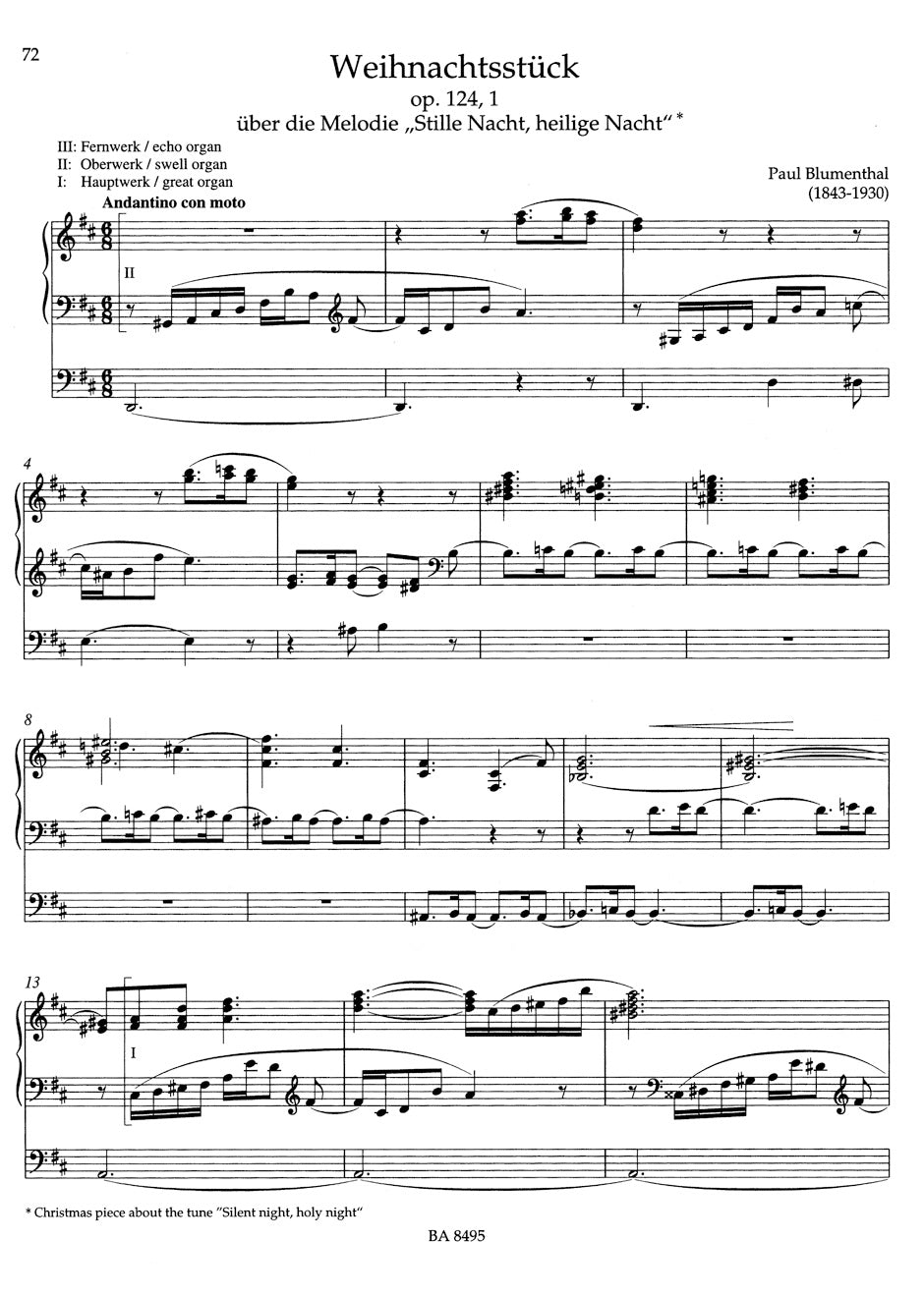 Christmas for Organ - Volume I