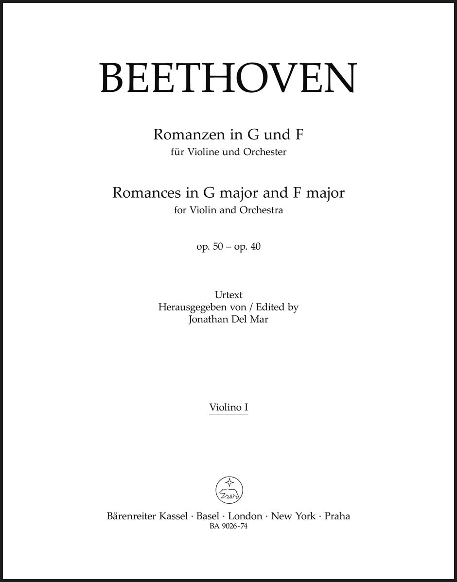 Beethoven: Romances in F Major, Op. 50 and G Major, Op. 40