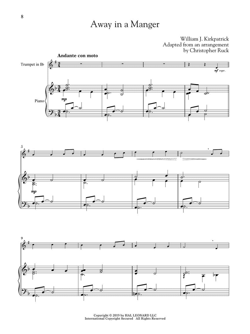 Favorite Christmas Carols for Classical Players - Trumpet