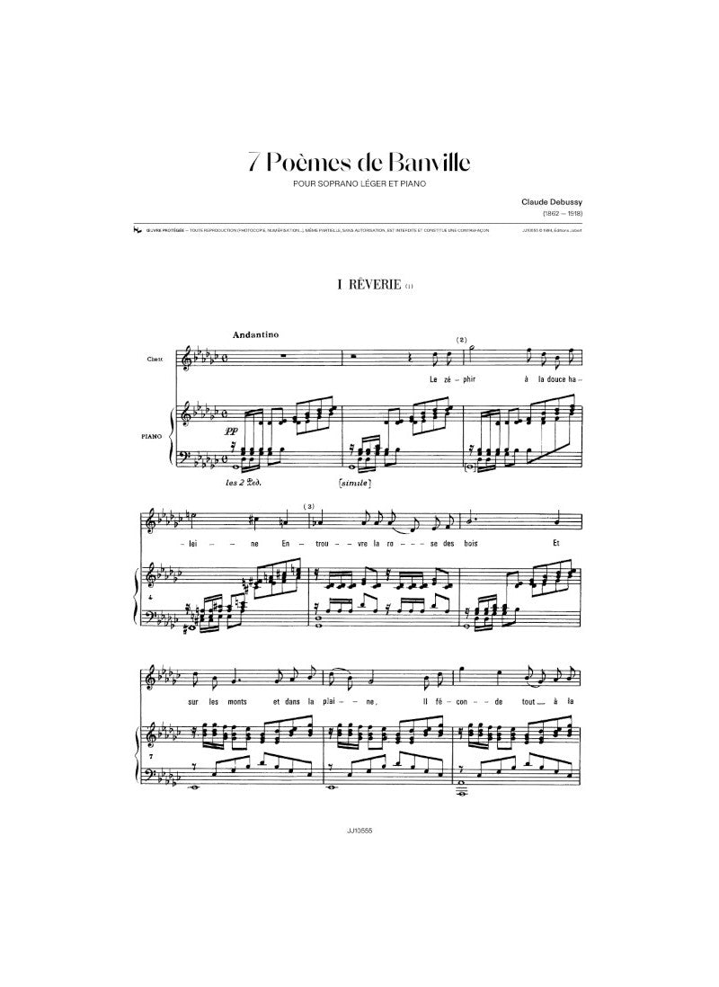 Debussy: 7 Poèmes de Banville