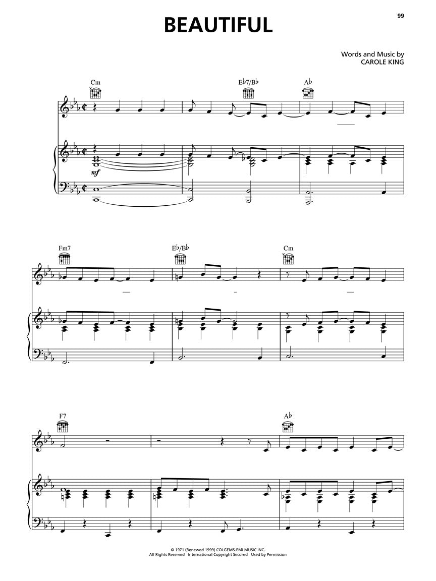 Beautiful: The Carole King Musical - Vocal Selections