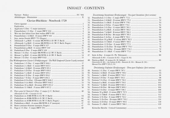Notebook for Wilhelm Friedemann 1720