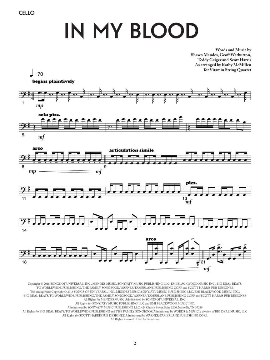 Shawn Mendes: In My Blood (arr. for string quartet)