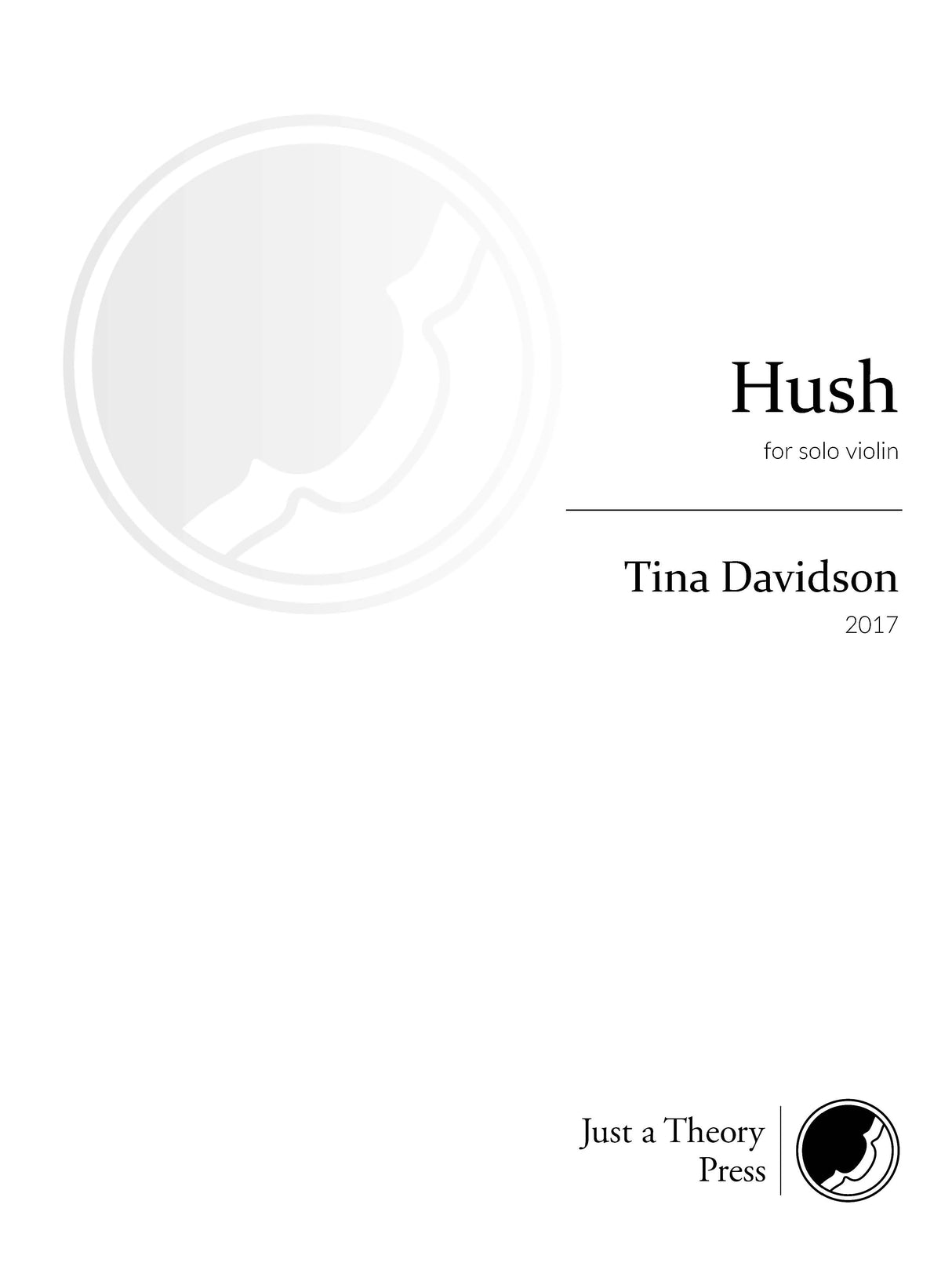 Davidson: Hush (Version for Violin)