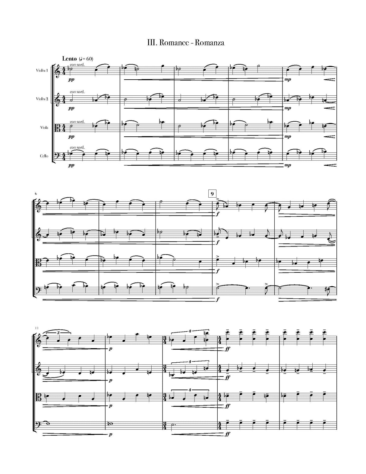 Miller: String Quartet No. 4 ("La Vestigia dell' Estate")