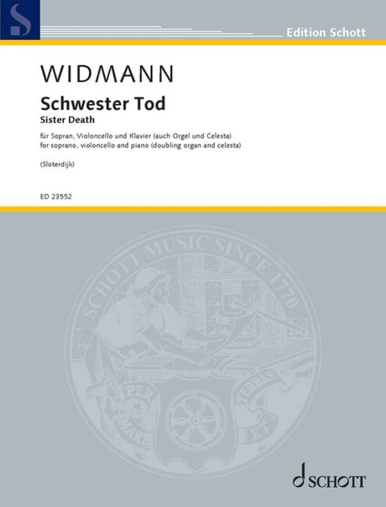 Widmann: Sister Death (Version for Soprano, Cello, & Piano)