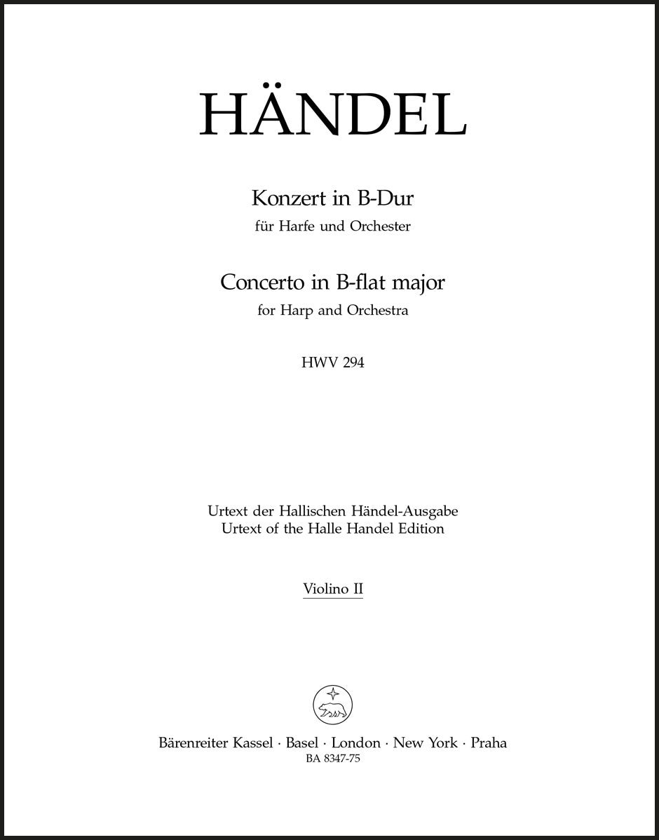Handel: Harp Concerto in B-flat Major, HWV 294, Op. 4, No. 6