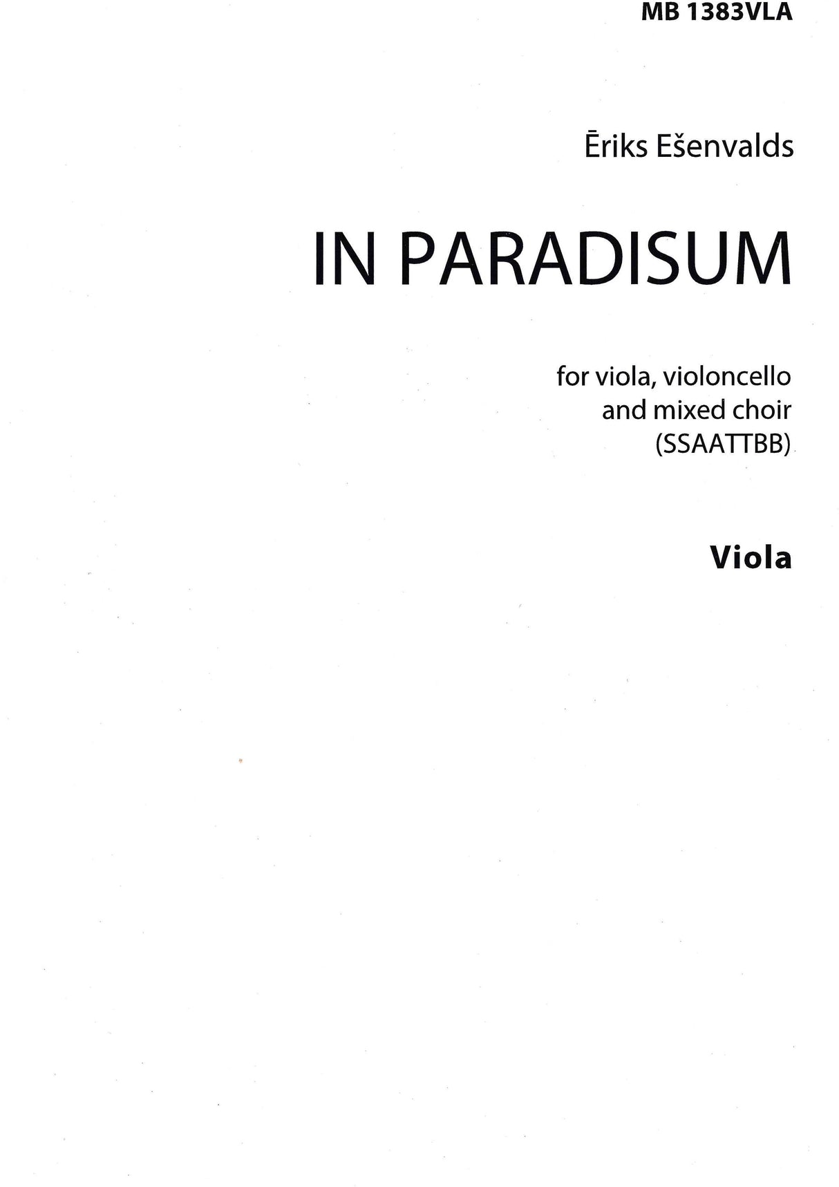 Ešenvalds: in Paradisum