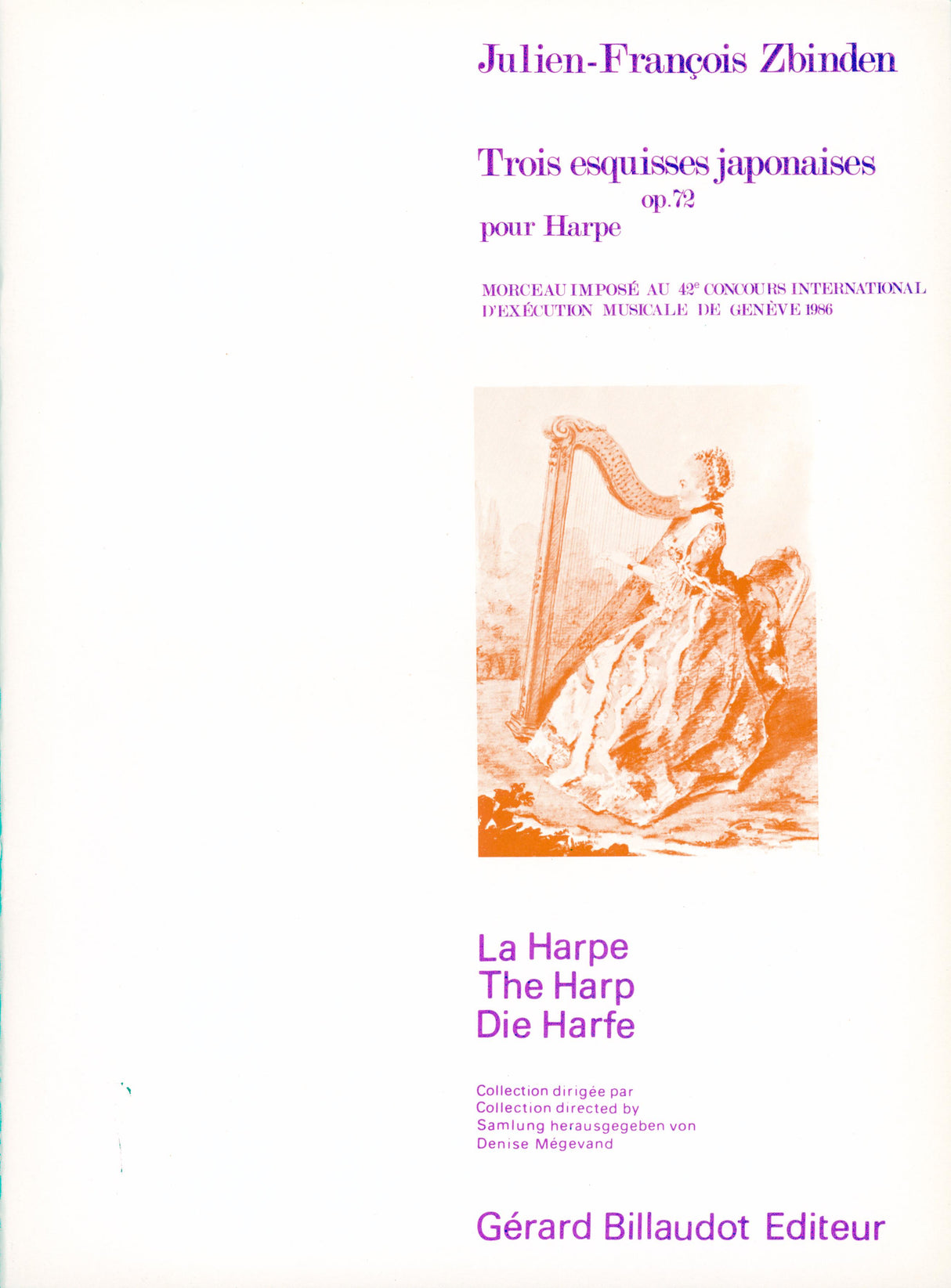 Zbinden: 3 Esquisses japonaises, Op. 72