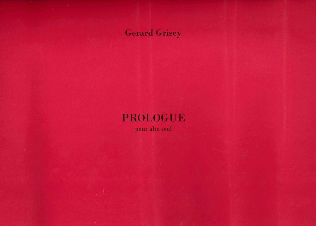 Grisey: Prologue