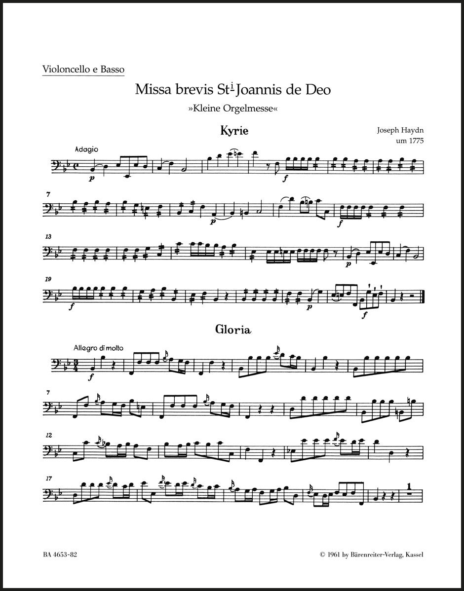 Haydn: Missa brevis Sancti Joannis de Deo, Hob. XXII:7