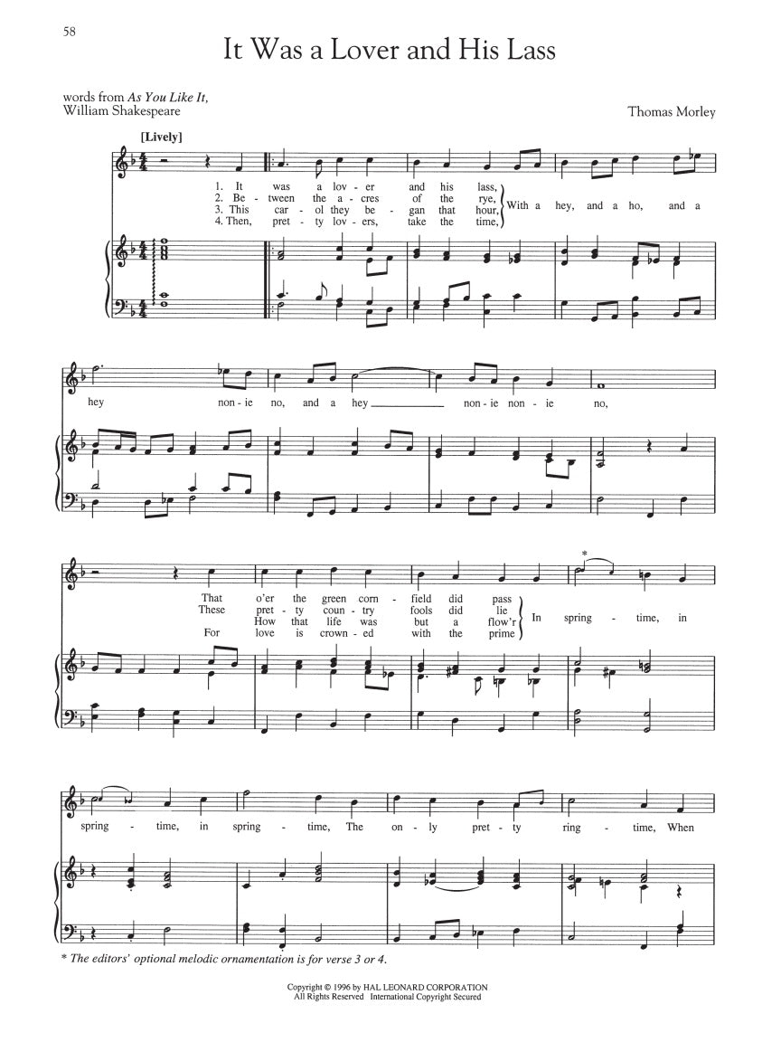 English Songs: Renaissance to Baroque