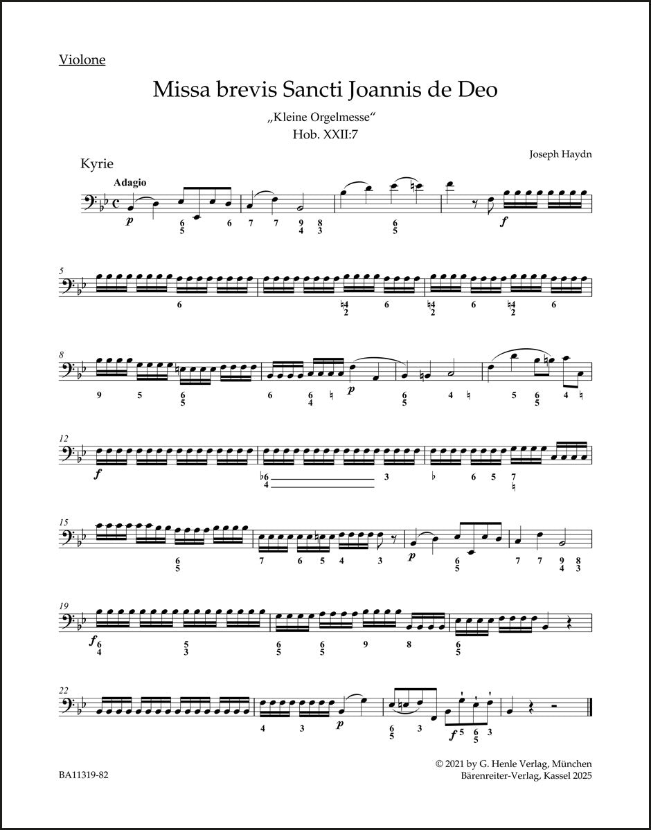 Haydn: Missa brevis Sancti Joannis de Deo, Hob. XXII:7