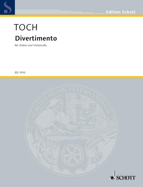 Toch: Divertimento, Op. 37, No. 1